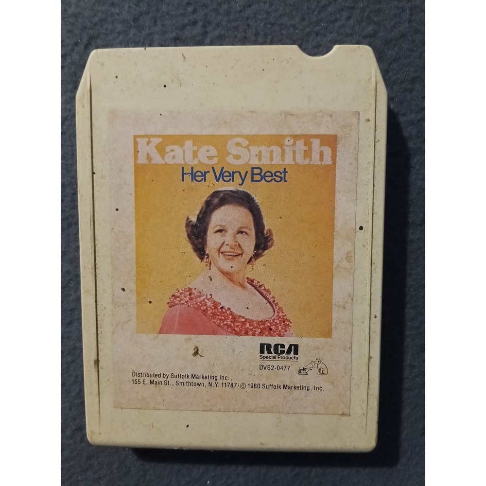 Kate Smith Her Very Best 8-Track Cartridge RCA Special Products 1980 DVS2-0477